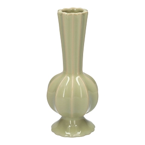 Vase céramique "celia" vert ø7 ht 16cm