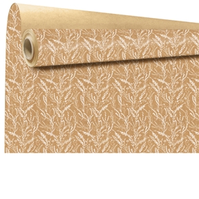 Bobine kraft écru arborescence blanc 0.79 x 40m
