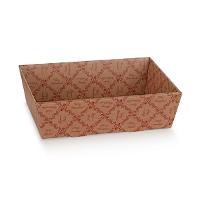 Coupe carton rectangle  royal garden 400 x 300 x ht 115 mm