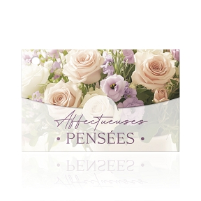 Cartes jeso "affectueuses pensées" x10