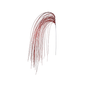 Piquet déco rouge ht 135cm