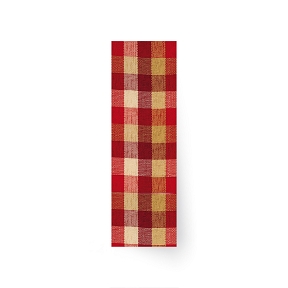 Ruban tissu écossais rouge-beige 30mm x 15m