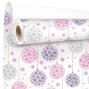 Bobine papier cadeau céleste fuchsia 0.69 x 50m
