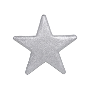 Etoile noel pailletée argent 50 cm