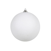 Boule noel pailletee blanc ø 180 mm