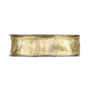 Ruban taffetas uni or metal 25mm x 20m