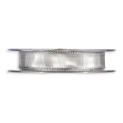 Ruban taffetas uni argent métal 10 mm x 50 m