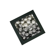 Boules verre argent combi ø 30 mm (x72)