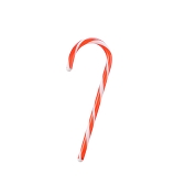 Sucre d'orge plastique rouge et blanc 33.5 cm