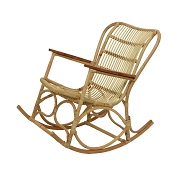Rocking chair rotin 63 x 104 ht 102cm