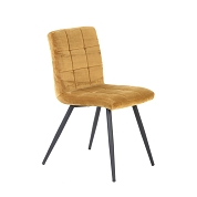 Chaise velours "olive" caramel 5005 x 44.5 x 82 cm