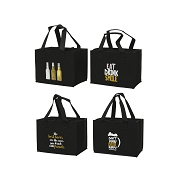 Sac feutrine noir pour biere 22.5 x 15 ht 14.5cm