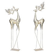 Cerf métal 35 x 15 ht 100cm