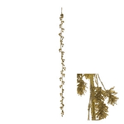 Guirlande Pomme De Pin Pailletee Or 170cm