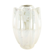Vase céramique design blanc ø19.5 ht 30cm