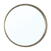Miroir métal or ø 77cm