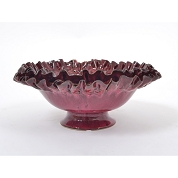 Coupe céramique Darwin rouge fonce ø29 ht 13cm