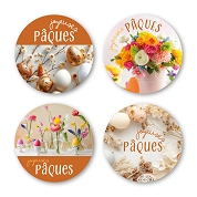 Etiquettes jeso quatro "joyeuses paques"