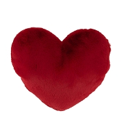 Coussin coeur bordeaux 40 x 28 x 8cm