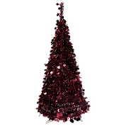 Sapin pvc bordeaux brillant ht 240cm