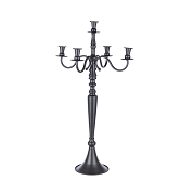 Chandelier métal noir 5 branches ht 63cm