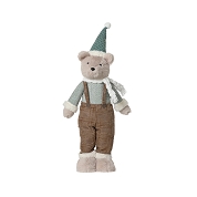 Ours tissu + bonnet 22 x 10 ht 75cm