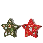 1 x Boite metal forme étoile 19 x 19 x 5cm