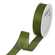 Ruban déco coton vert 25mm x 25m