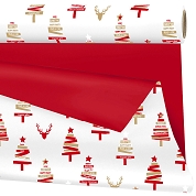 Bobine clayrane duo mat Vanessa rouge-blanc 0.70 x 40 m