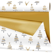 Bobine clayrane duo mat Vanessa or-blanc 0.70 x 40 m