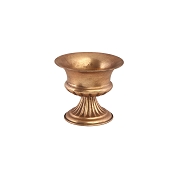 Coupe métal sur pied or brossé ø15.5 ht 14cm