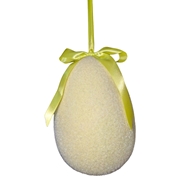 Œuf à suspendre jaune ht 22 cm
