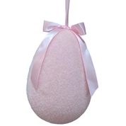 Œuf à suspendre rose ht 22 cm