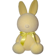 Lapin à poser jaune ht 40 cm