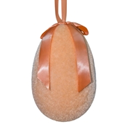 Oeuf à suspendre pêche ht 12 cm