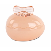 Bonbonniere oeuf verre peche 11.5 x ht 10 cm