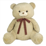 Ours beige noeud écossais