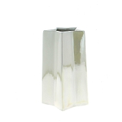 Vase céramique forme étoile blanc irisé ø11.5 ht 18cm