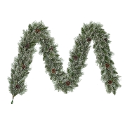 Guirlande sapin artificiel givrée 270cm