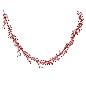 Guirlande baies rouge enneigée ht 150cm