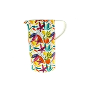 Carafe céramique tropical blanc ø18.5 ht 22cm