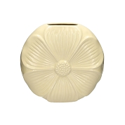 Vase céramique pétale beige ø 30cm