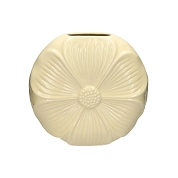 Vase céramique pétale beige ø 40.5cm
