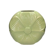 Vase céramique pétale vert amande ø 30cm