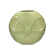 Vase céramique pétale vert amande ø 40.5cm