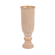 Vase céramique patiné or ø15.5 ht 43cm
