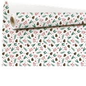 Bobine kraft blanc sagesse vert 0.79 x 40m
