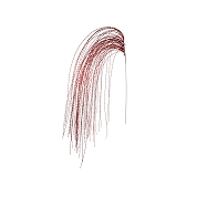 Piquet déco rouge ht 135cm