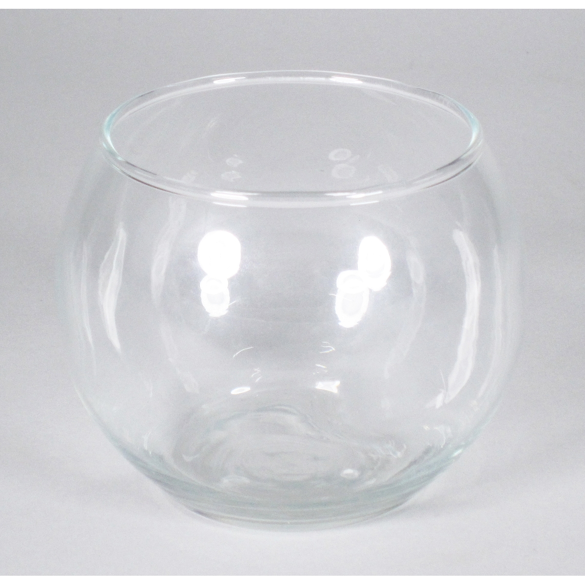 Vase verre boule Ø 11 cm, Ht 8.5 cm