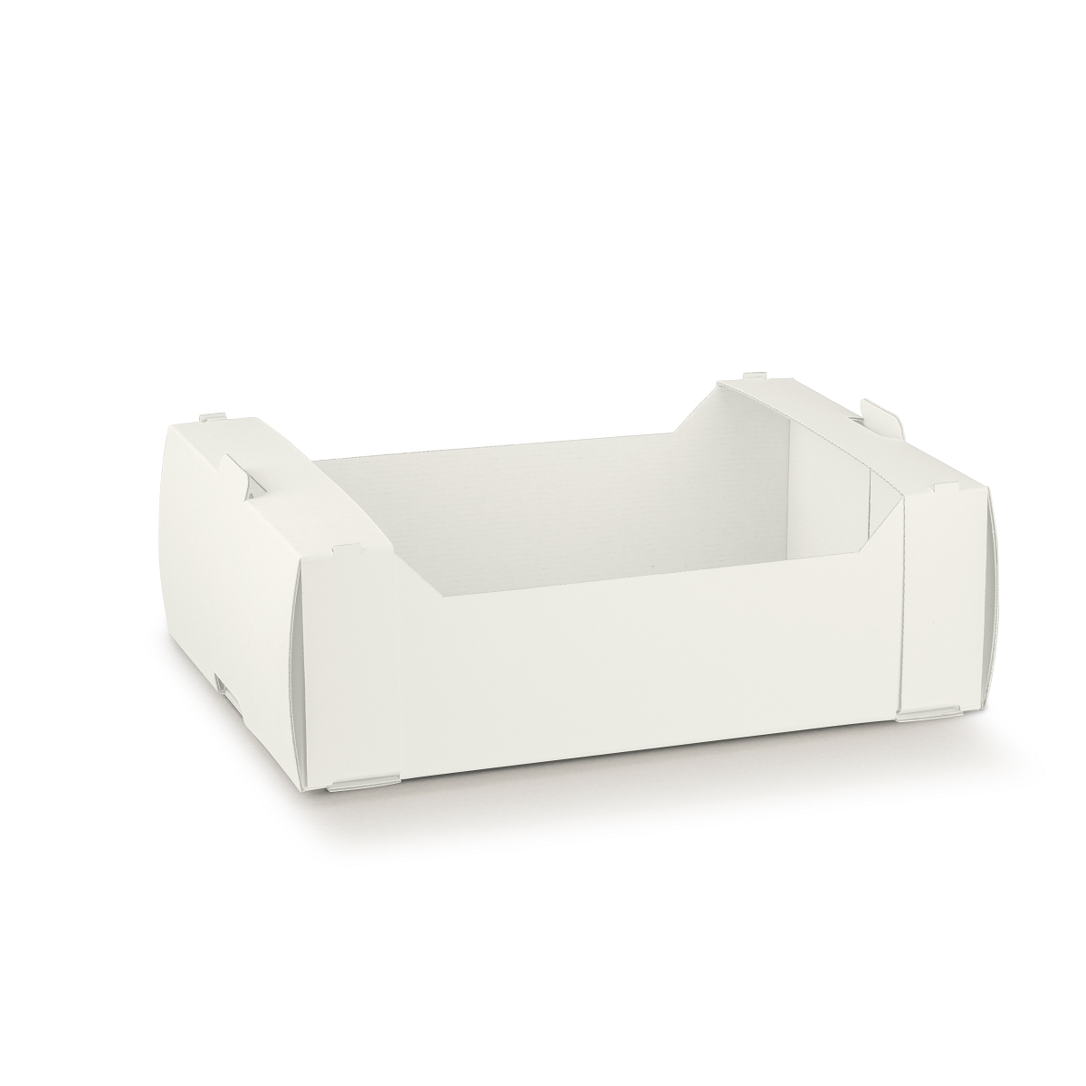 Cagette carton blanc 320 x 220 ht 100mm